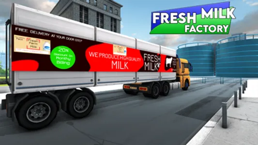 Milk Transporter Truck Sim screenshot 1