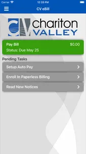 CV eBill screenshot 1