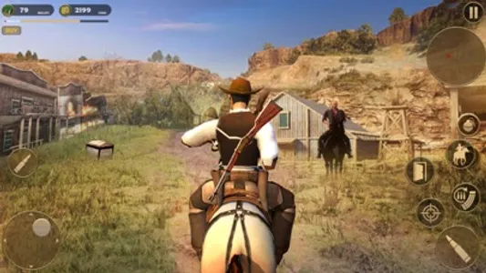 West Cowboy Game Horse Riding screenshot 0