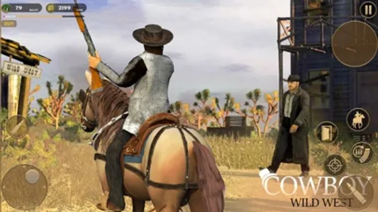 West Cowboy Game Horse Riding screenshot 2