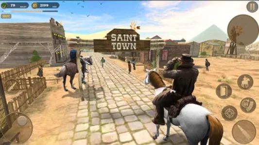 West Cowboy Game Horse Riding screenshot 3