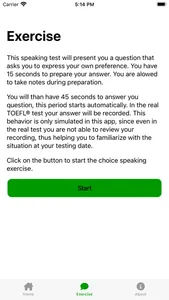 TOEFL Speaking Practice screenshot 1