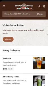 Bolder Coffee screenshot 2