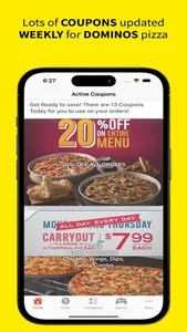 Coupons for Dominos Pizza screenshot 0