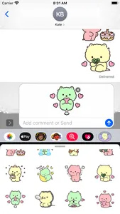 Pretty Cat Stickers pack screenshot 1