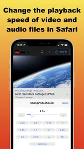 Change Video Speed for Safari screenshot 0