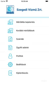 Szegedi Vízmű Ügyfélszolgálat screenshot 1