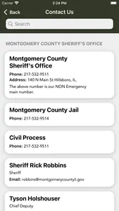 Montgomery Co Sheriff Illinois screenshot 1