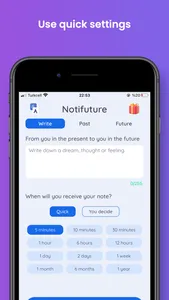 Notifuture: Write to Future screenshot 2