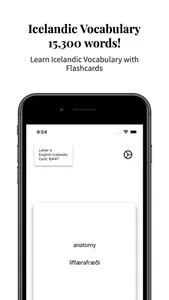 Icelandic Vocabulary screenshot 0