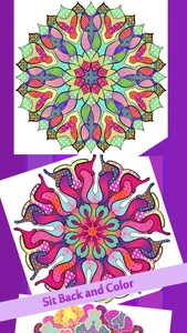 Color Surreal Mandala Coloring screenshot 4