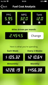 FuelAdvisor 2 for iPhone screenshot 1