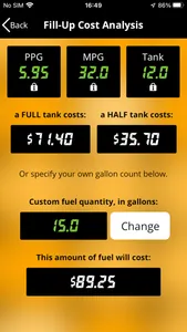 FuelAdvisor 2 for iPhone screenshot 3