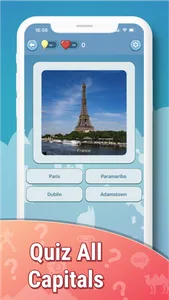 Quiz capitals all world cities screenshot 4