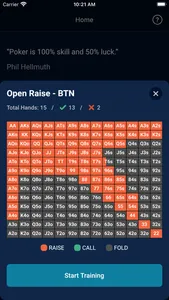 GTO Preflop - Texas Hold'em screenshot 1