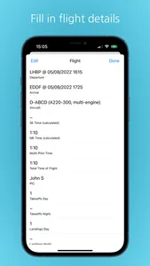 Simple Pilot Logbook screenshot 1