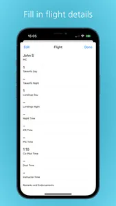 Simple Pilot Logbook screenshot 2