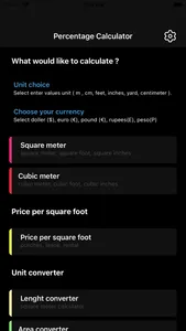 Square meters calculator screenshot 1