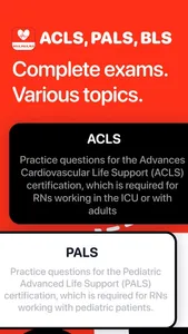 ACLS, PALS, BLS Exam screenshot 0