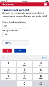 Percentage Berekenen screenshot 5