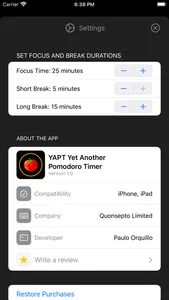 Yet Another Pomodoro Timer screenshot 4