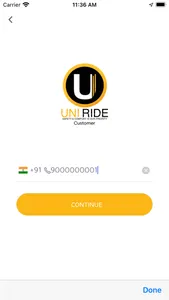 Uni Ride Customer screenshot 2