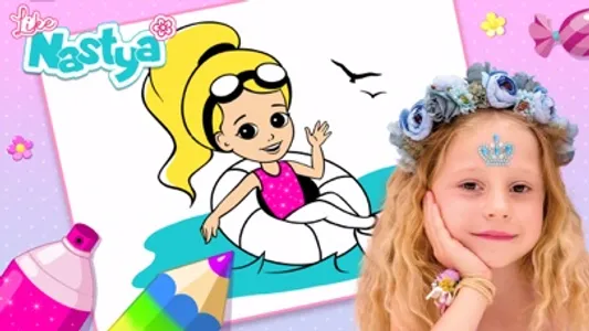 Like Nastya Coloring Book screenshot 0