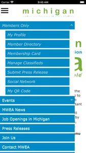 MWEA Mobile App screenshot 1