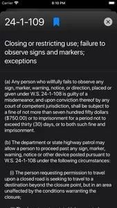 Wyoming Law Codes screenshot 4