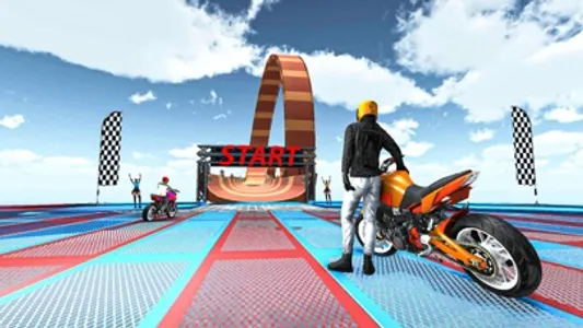 Stunt Bike Mega Ramp Game 3D screenshot 1