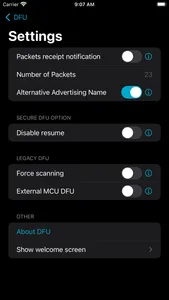 nRF Device Firmware Update screenshot 1