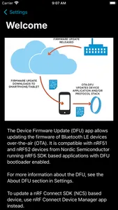 nRF Device Firmware Update screenshot 2