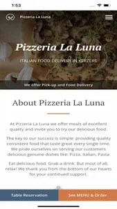 Pizzeria La Luna Resturant screenshot 1