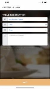 Pizzeria La Luna Resturant screenshot 2
