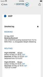 ADAviation Cargo Tracking screenshot 2
