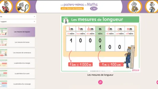 Les posters-mémos de Maths CM1 screenshot 2