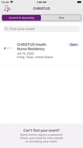 CHRISTUS Health Events screenshot 1