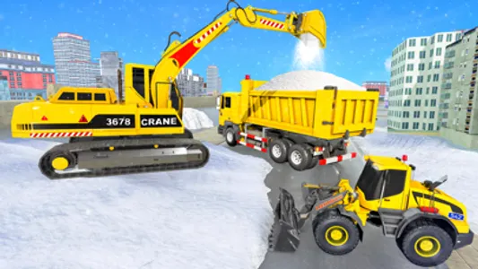 US Snow Excavator Simulator 3D screenshot 0