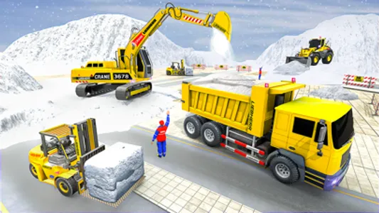 US Snow Excavator Simulator 3D screenshot 1