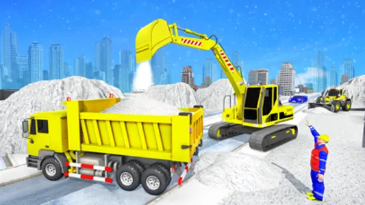 US Snow Excavator Simulator 3D screenshot 3