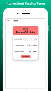 Intermittent Fasting Timer. screenshot 2