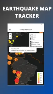 Earthquake Map Tracker screenshot 1