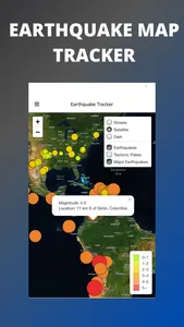 Earthquake Map Tracker screenshot 2