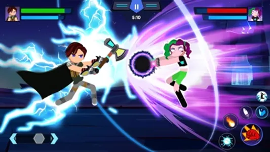 Stick Warriors Superhero Fight screenshot 0