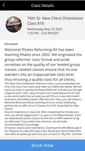 Pilates Reforming New York screenshot 2