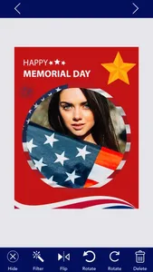 Memorial Day Greeting Card App screenshot 1