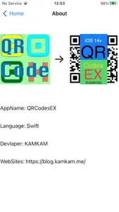 QRCodesEX screenshot 2