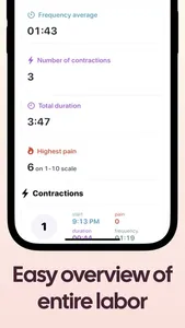 Contraction Timer Counter screenshot 2