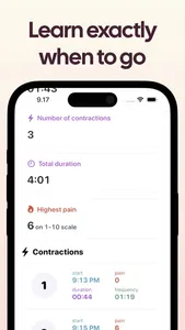 Contraction Timer Counter screenshot 3