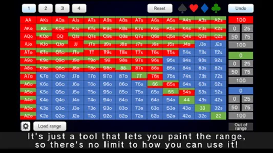 Poker Range Painter screenshot 1